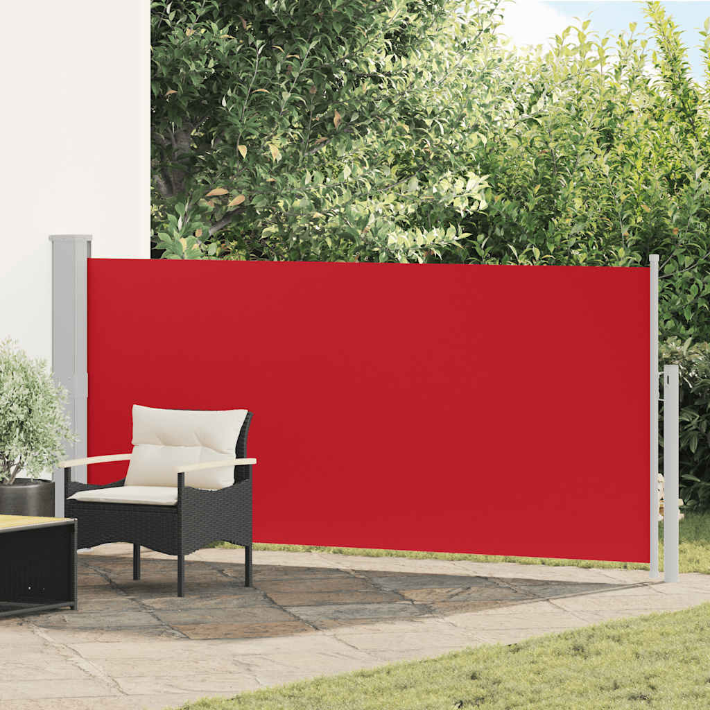 Toldo lateral retrátil 140x300 cm vermelho