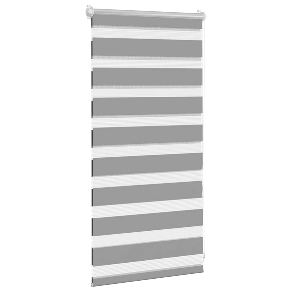 Cortina zebra 40,9x100 cm, largura do tecido 36,7 cm, cinza
