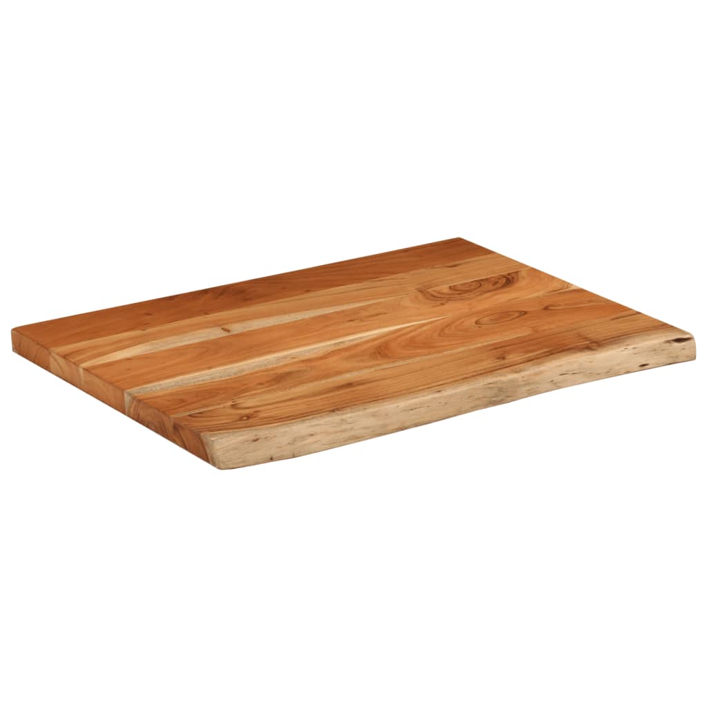 Bancada de casa de banho retangular 70x60x2,5 cm acácia maciça