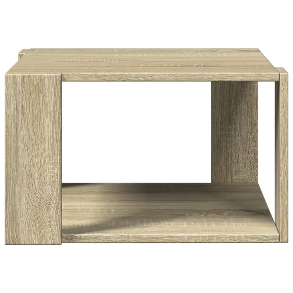 Mesa de centro 51,5x51,5x30cm derivados madeira carvalho sonoma