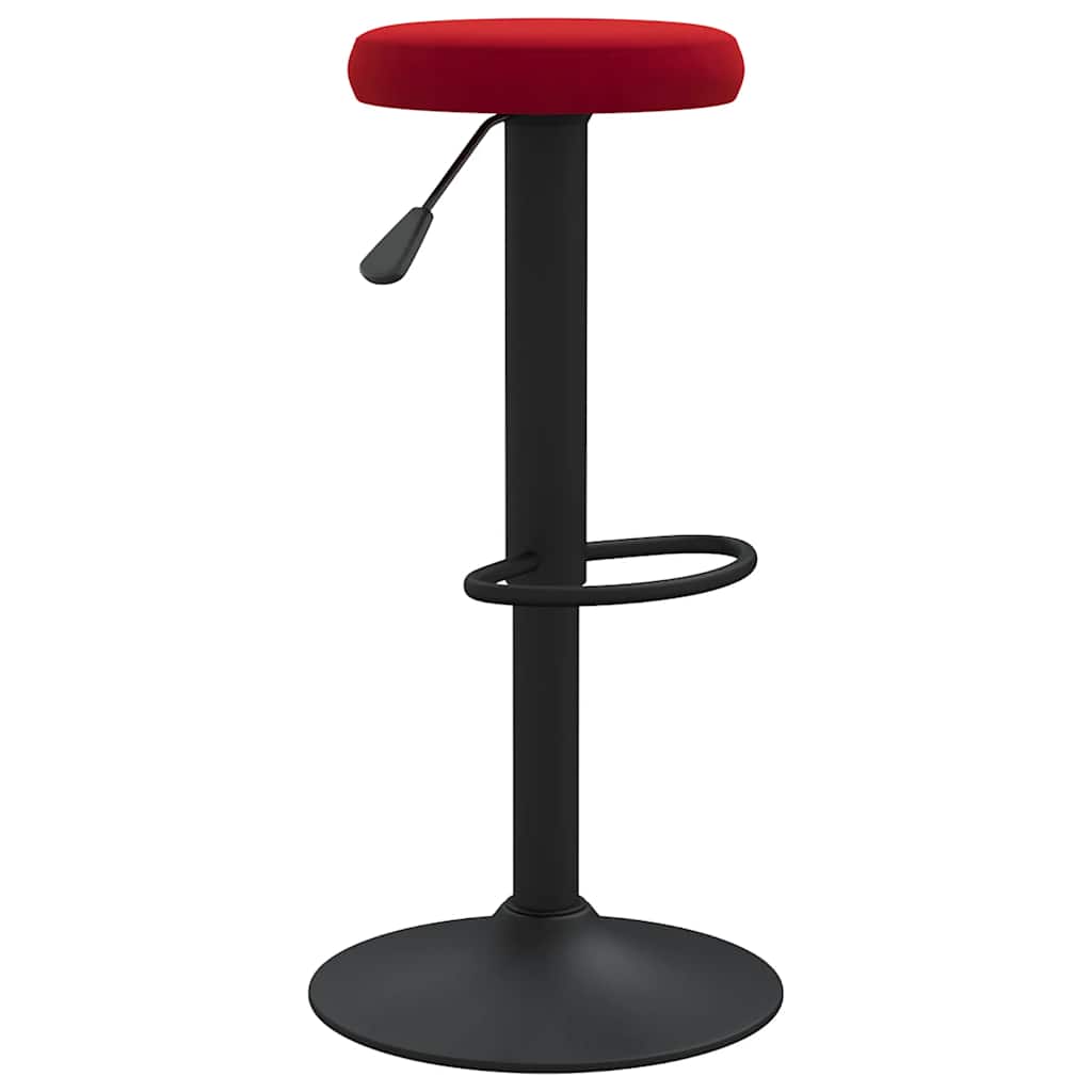 Bancos de bar 2 pcs veludo vermelho tinto