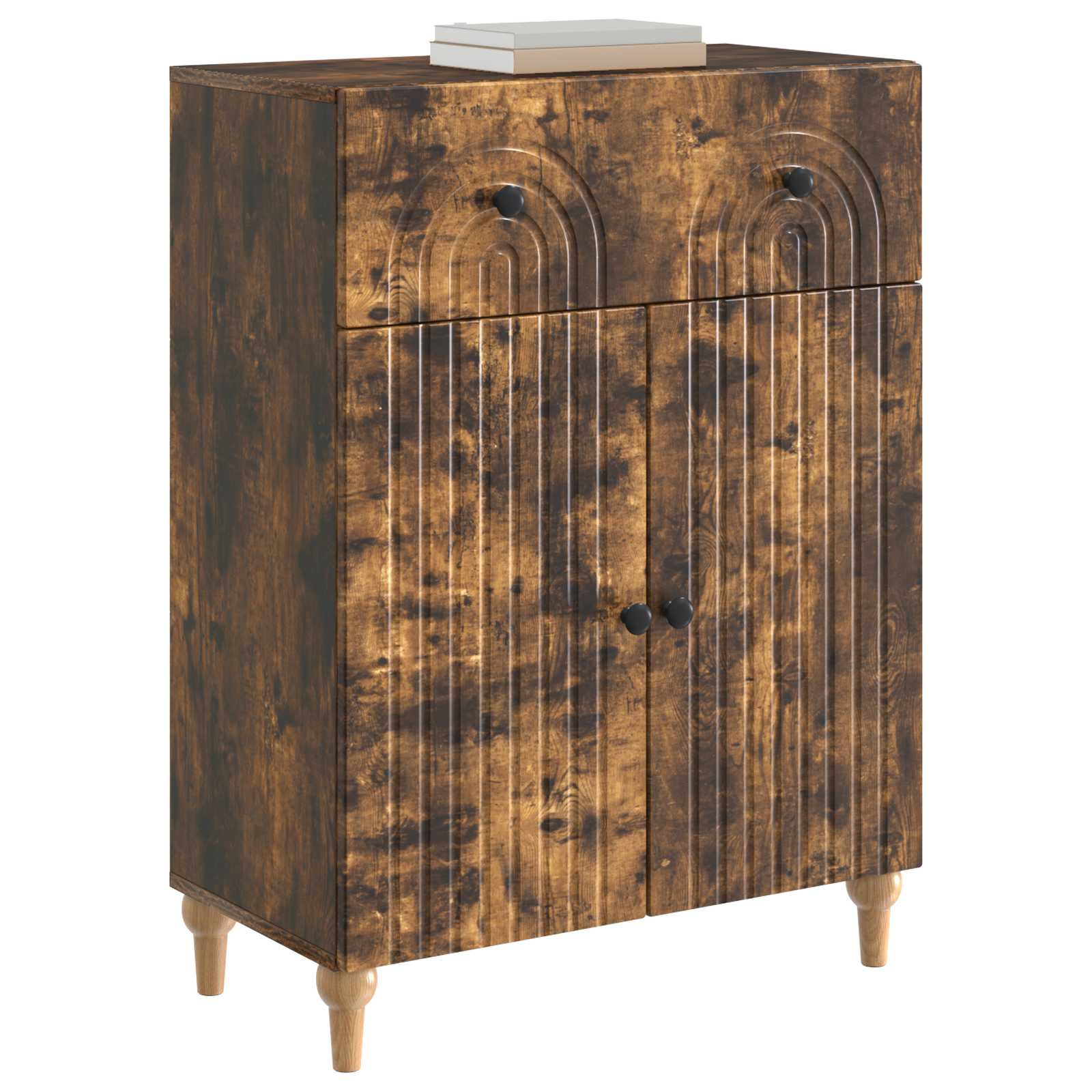 Buffet carvalho fumado 66 x 34,5 x 90 cm derivados de madeira