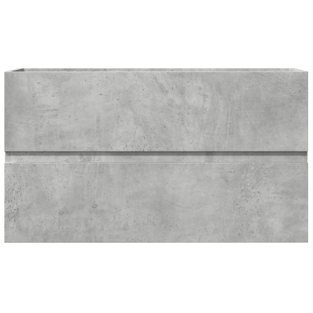 Armário suspenso wc 80x38,5x45cm deriv. madeira cinza cimento