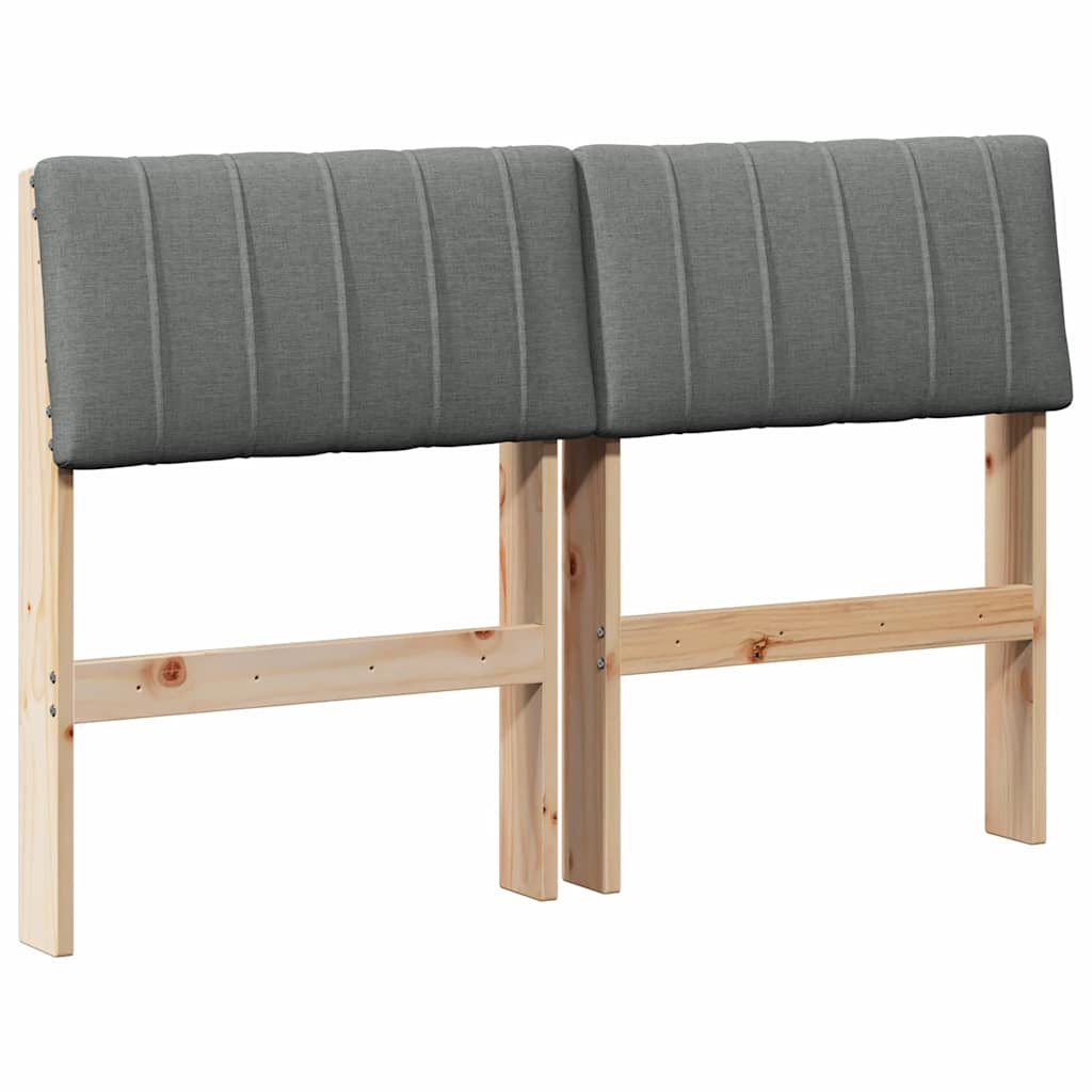 Cabeceira estofada cinza escuro 120 cm
