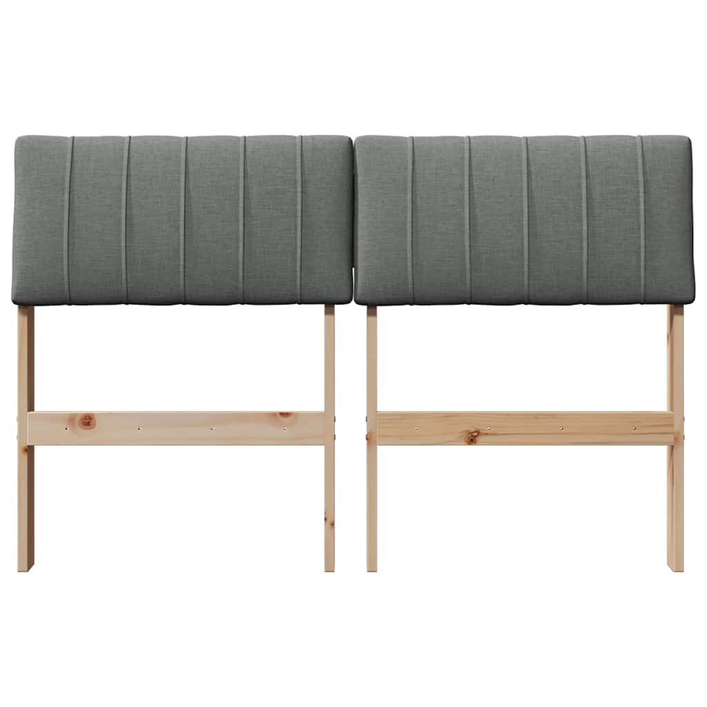 Cabeceira estofada cinza escuro 120 cm