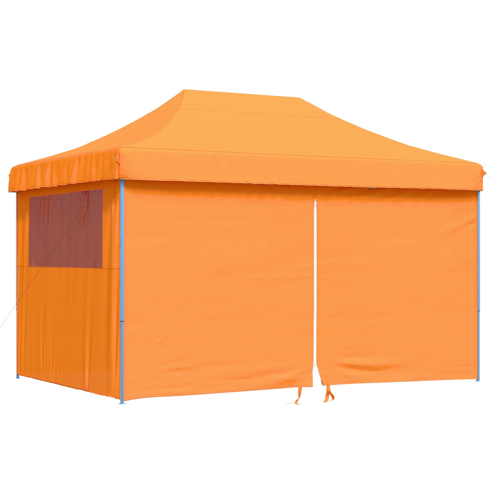 Tenda para festas pop-up dobrável c/ 4 paredes laterais laranja