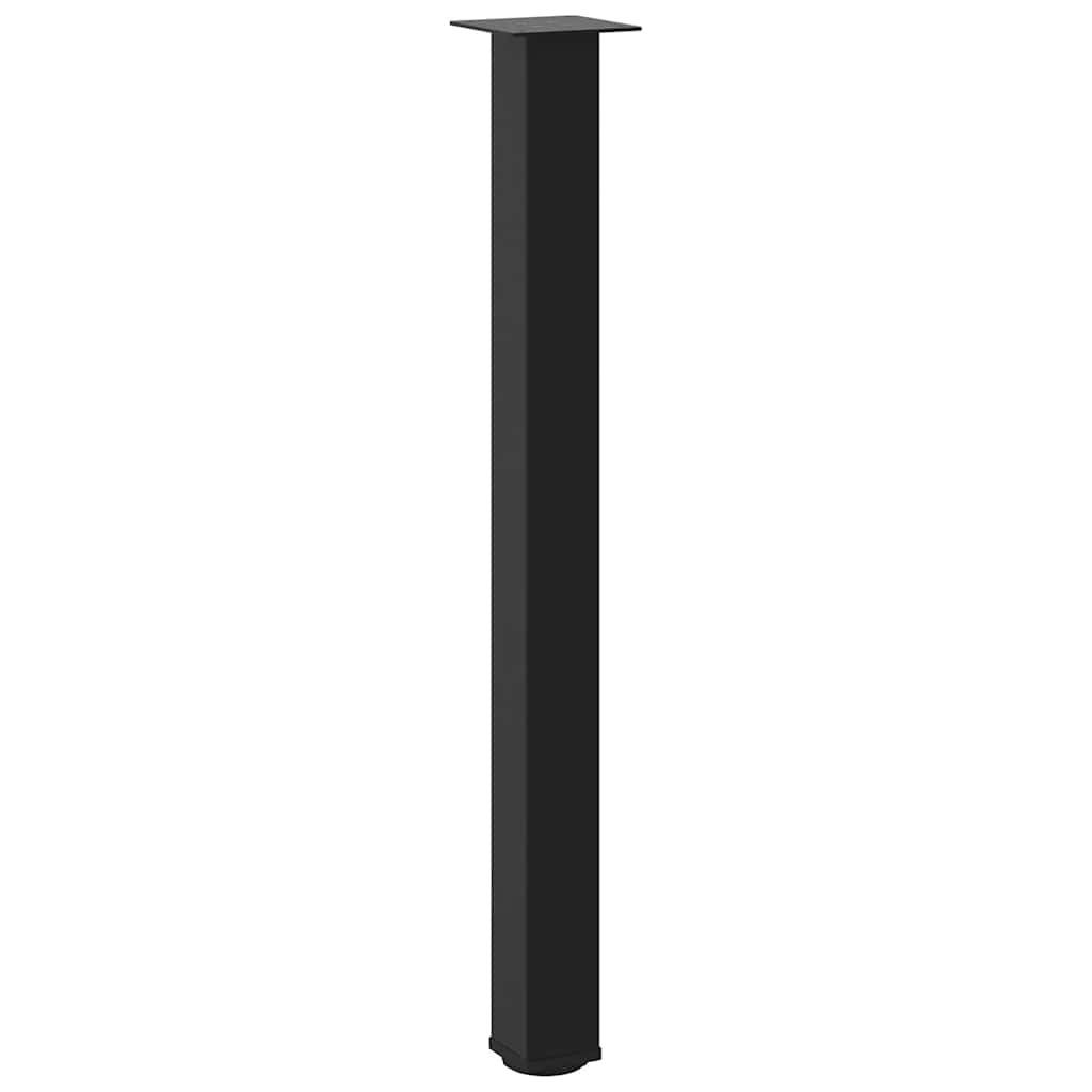 Pés para mesa de bar 4 peças, preto, 100-102 cm, aço