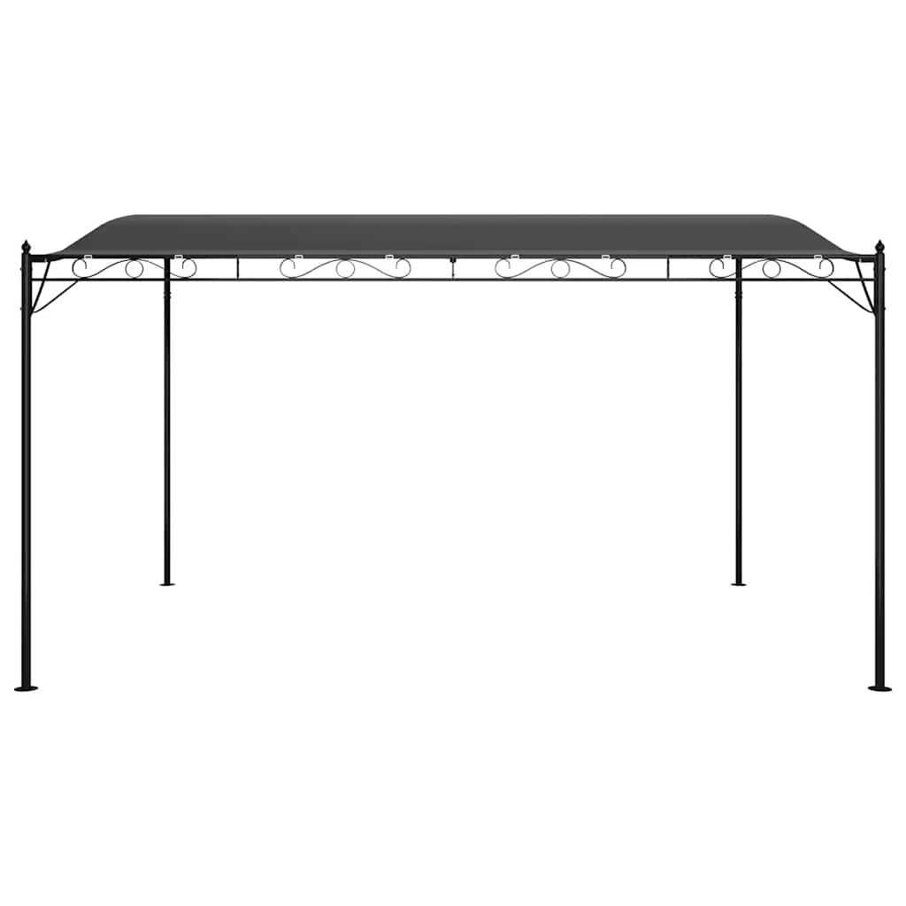 Toldo 4x3 m 180 g/m² tecido e aço antracite