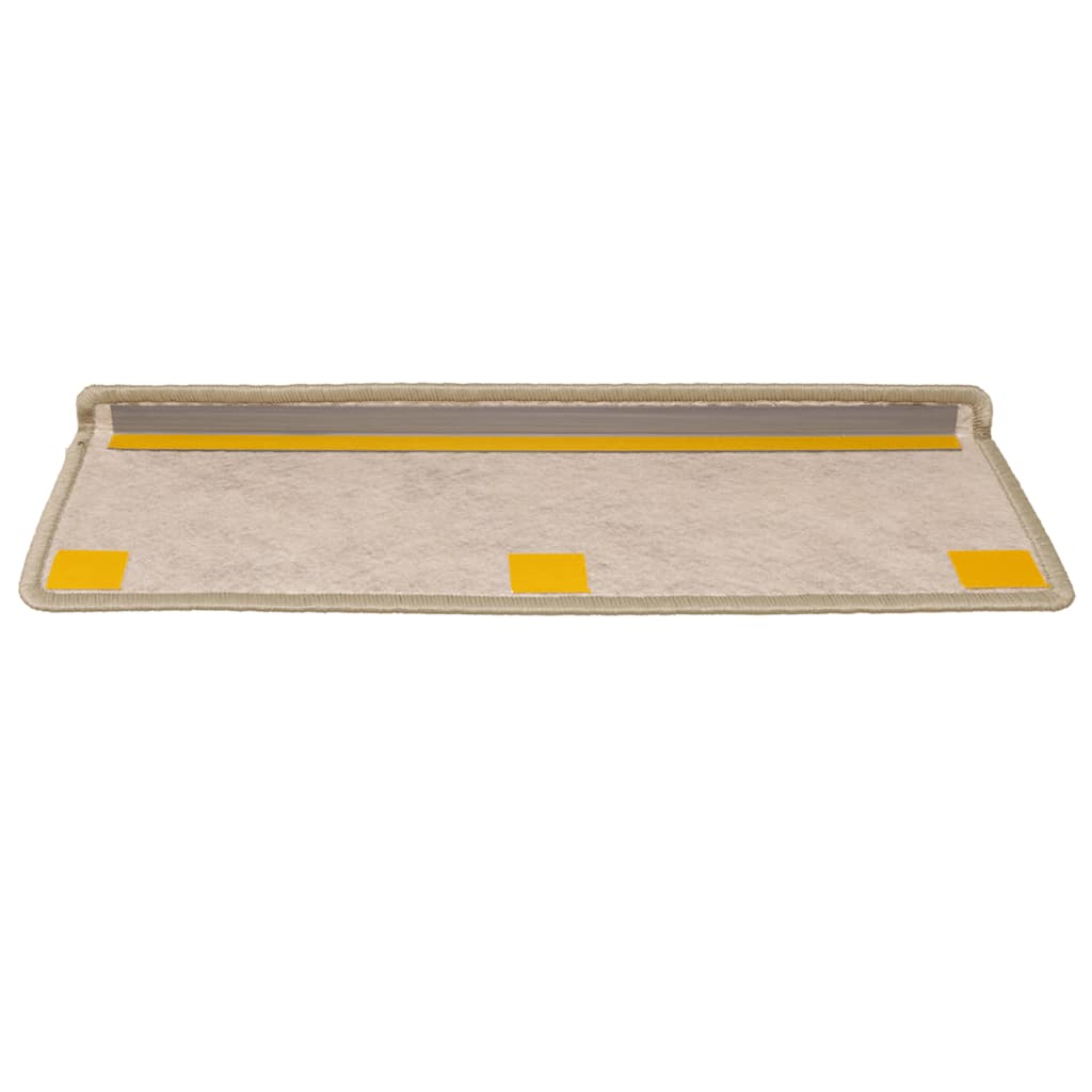 Tapetes escada adesivos aspeto sisal 30 pcs 65x21x4 cm verde claro