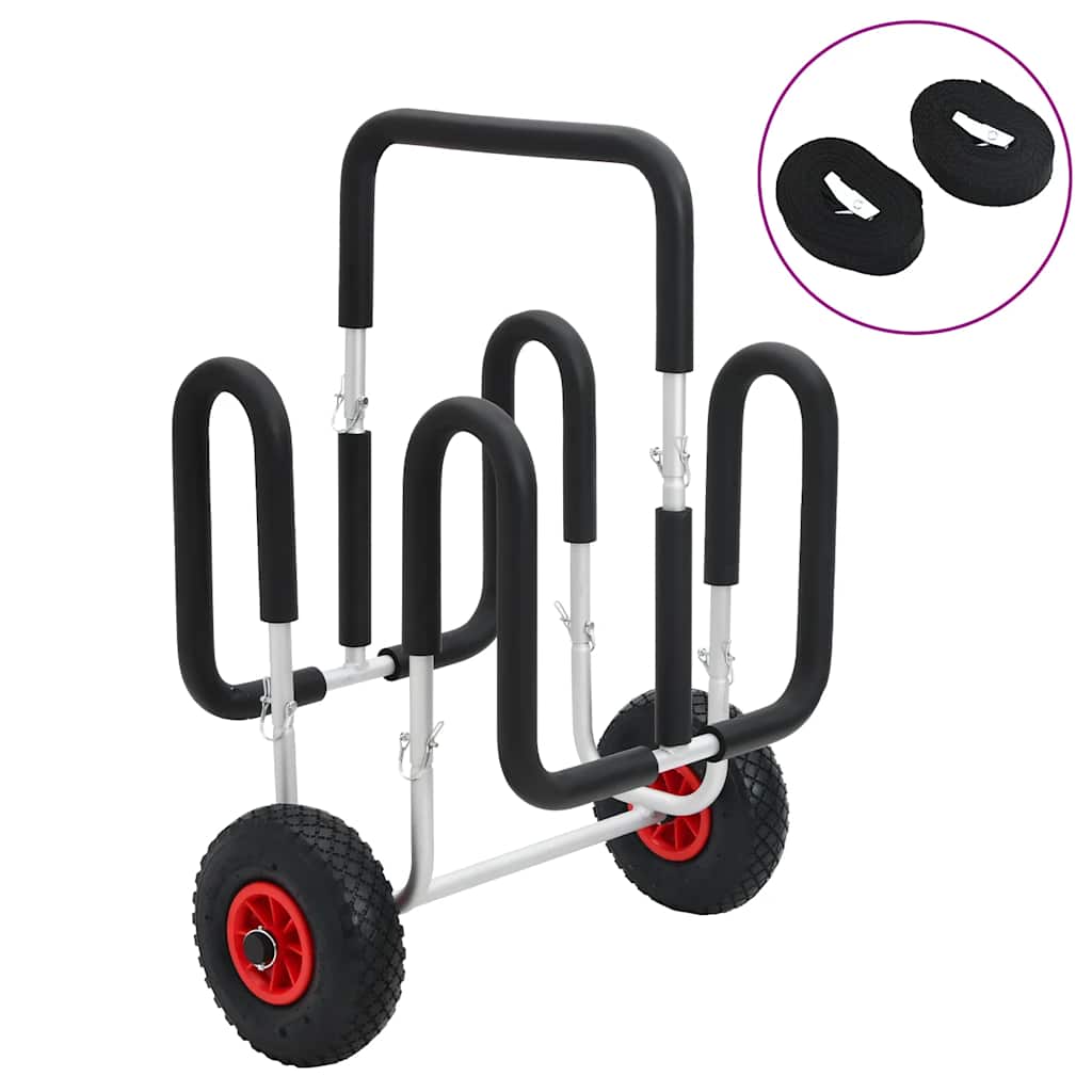 Carrinho de sup para 2 pranchas de surf 90 kg alumínio