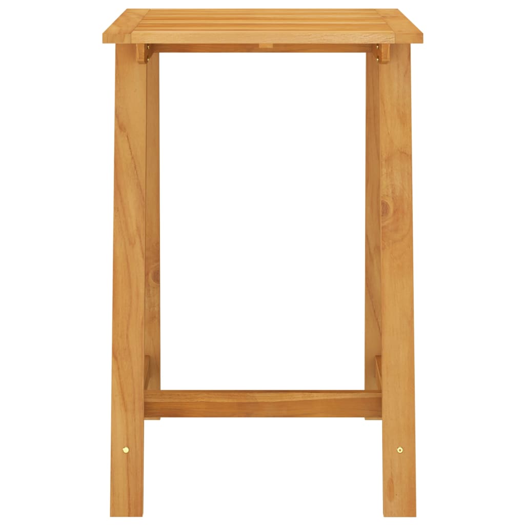 3 Pcs conjunto de bar para jardim com almofadões castanho