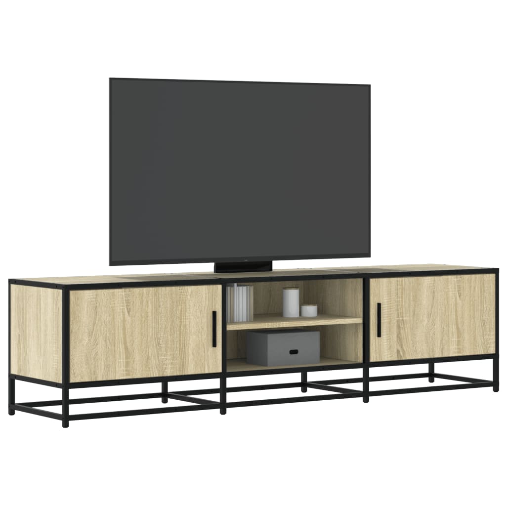 Móvel p/ TV 160x35x41 cm deriv. madeira/metal carvalho sonoma