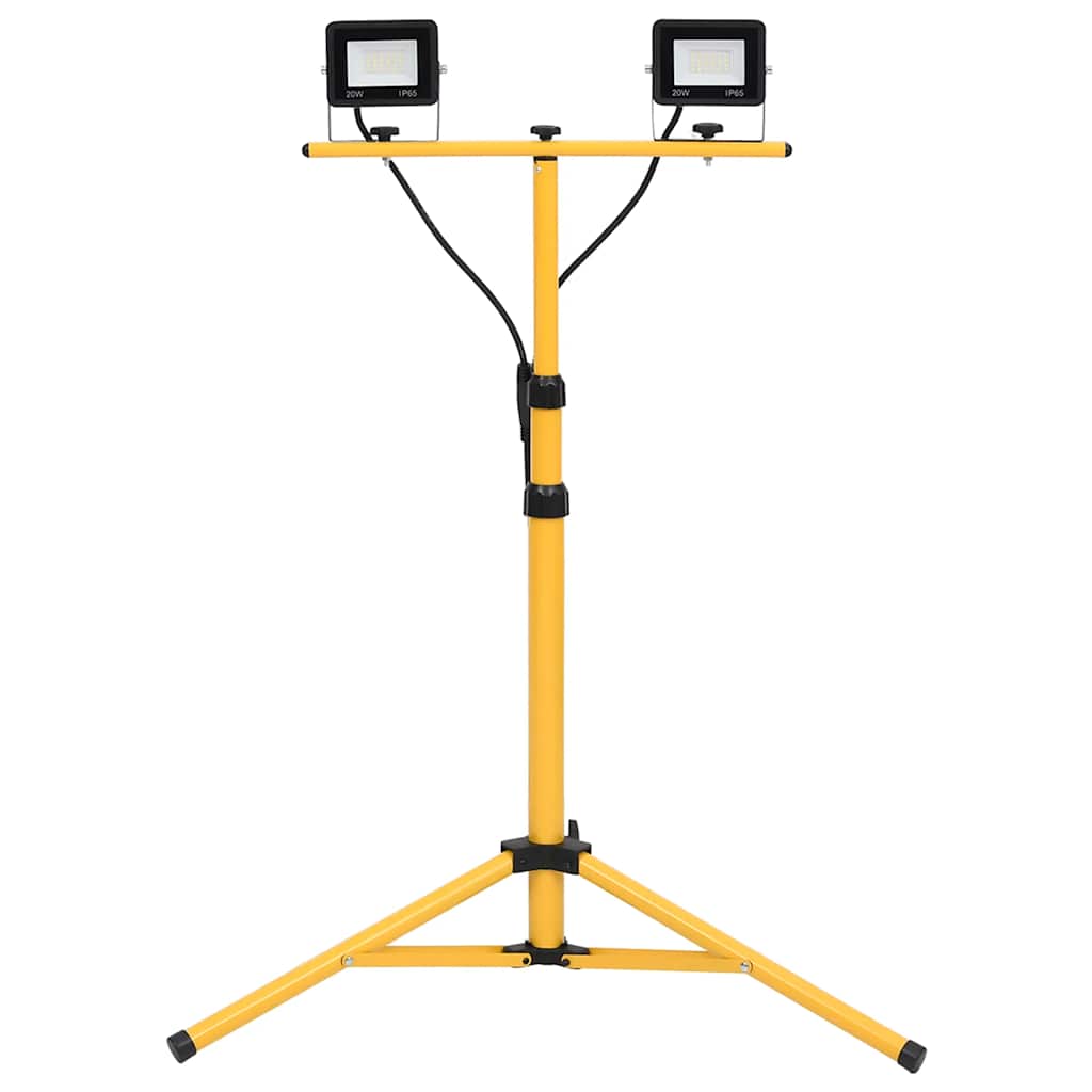 Projetor c/ iluminação LED e tripé 2x20 w branco frio