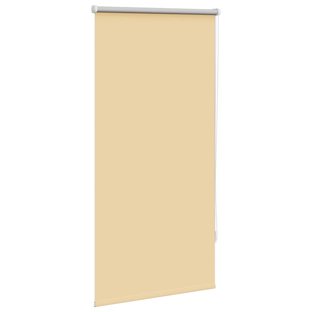 Cortina de rolo blackout, 64,4 x 120 cm, largura do tecido 60 cm, bege.