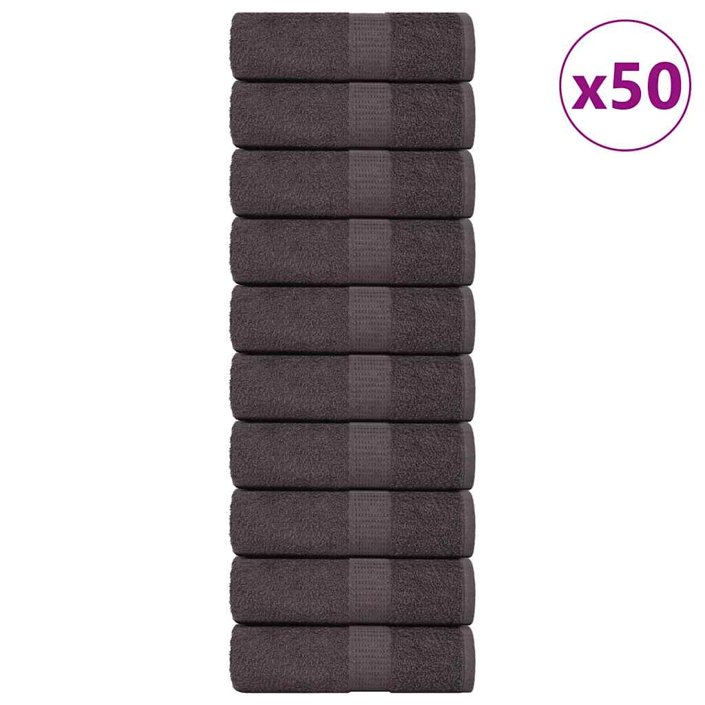 Toalhas de bidé frogn 50 pcs 30x50 cm 360 g/m² antracite