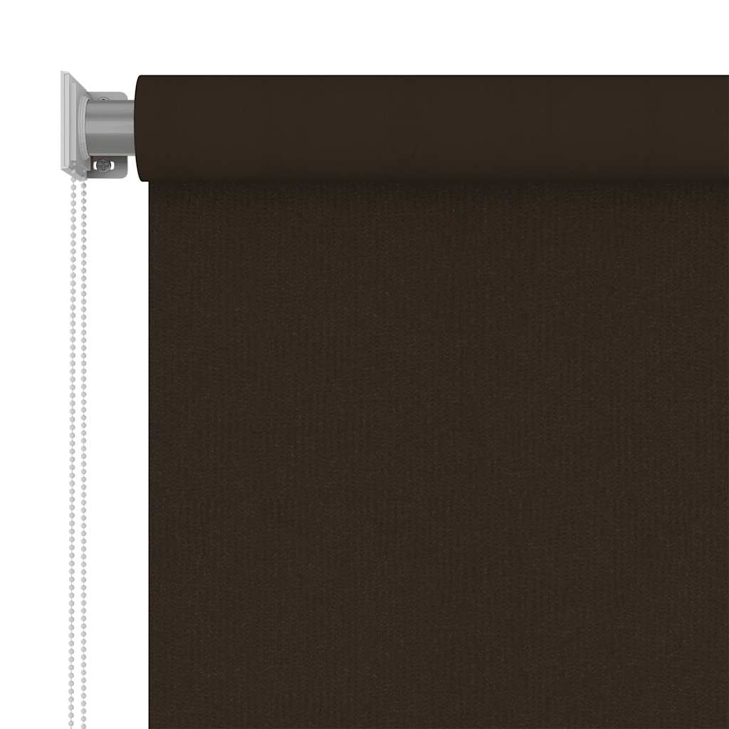 Estore de rolo para exterior 125 (l) x 140 (a) cm castanho