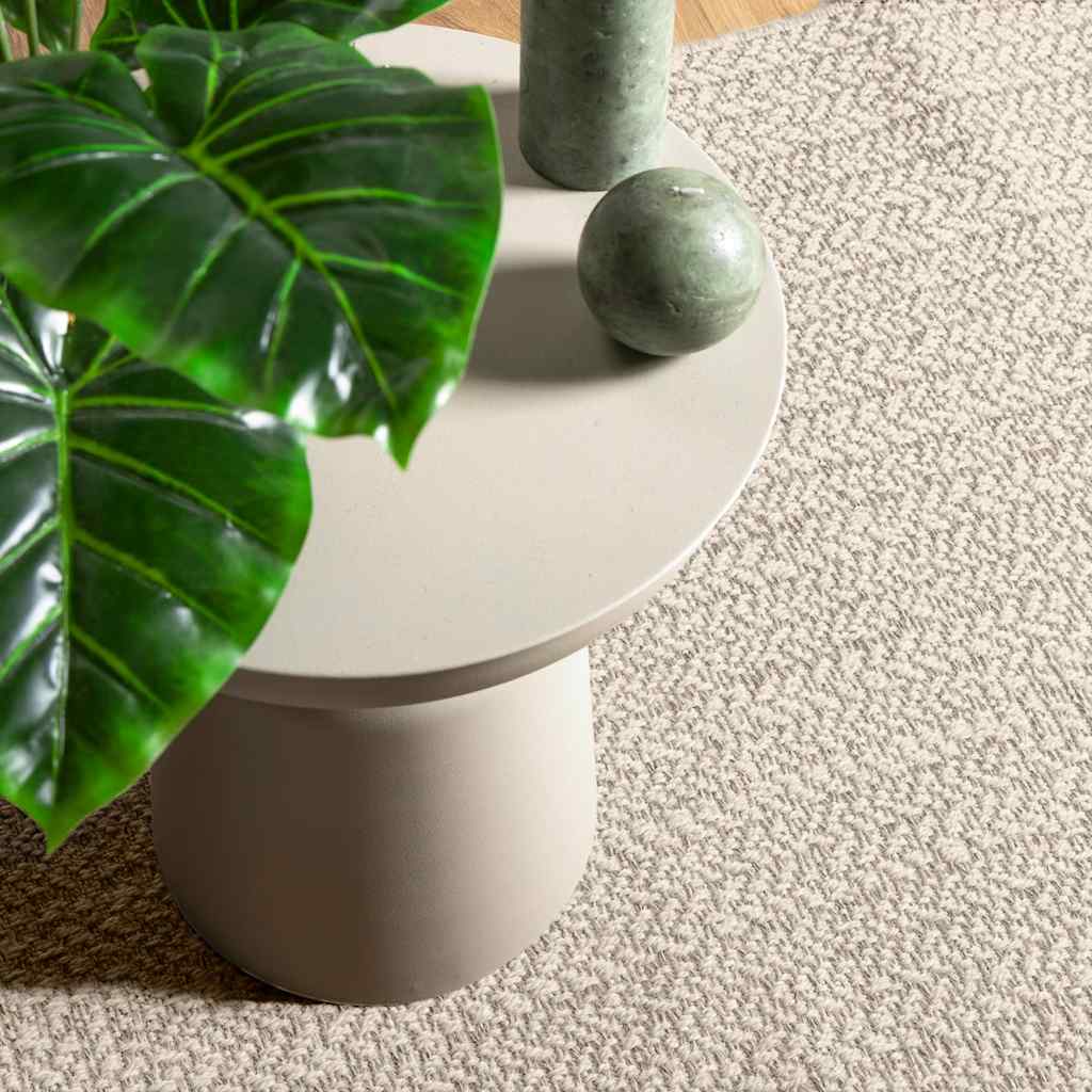 Tapete zizur creme 80x250cm aspeto de juta interior e exterior
