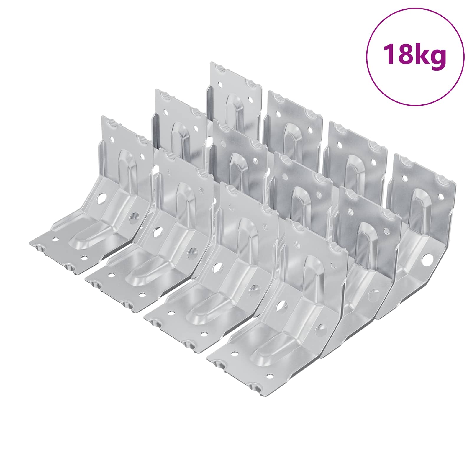 Suporte 212 revestido de zinco 106 x 55 x 1,5mm aço