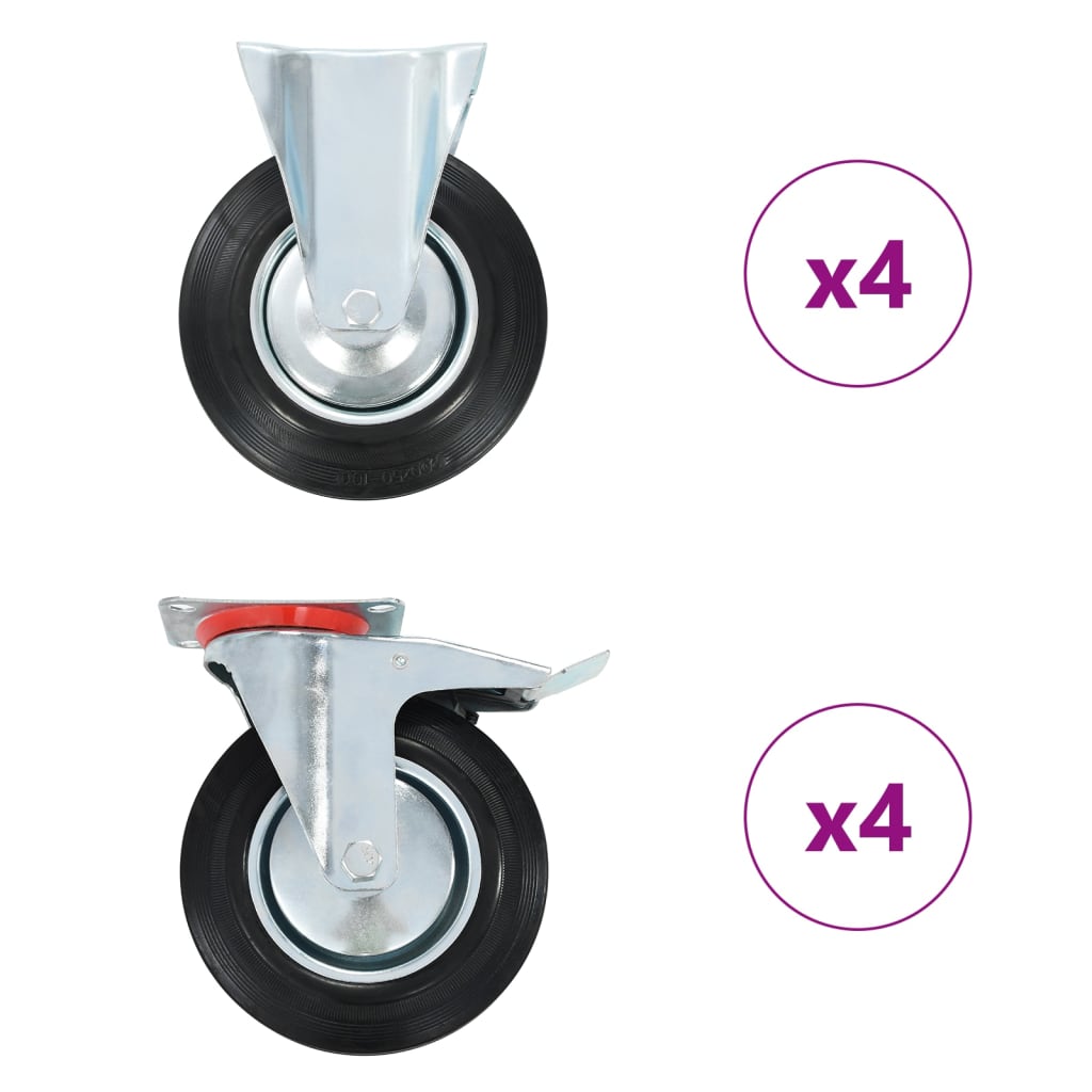 8 Pcs rodas 200 mm