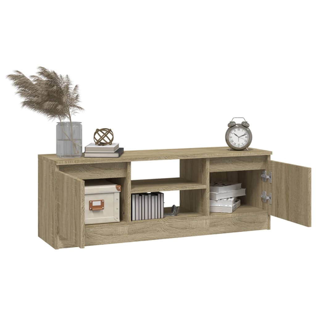 Móvel de TV com porta 102x30x36 cm carvalho sonoma