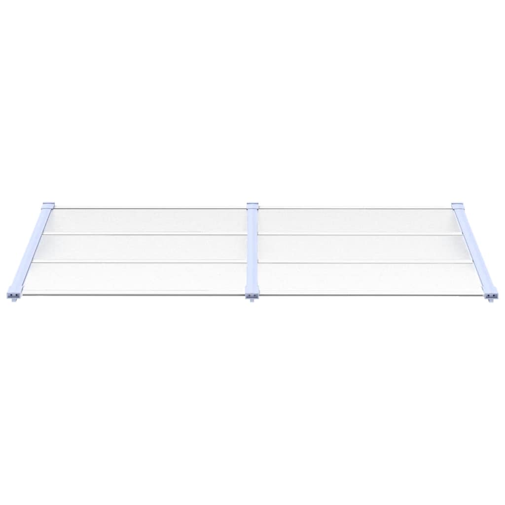 Toldo para porta 199x90 cm policarbonato cinzento/transparente
