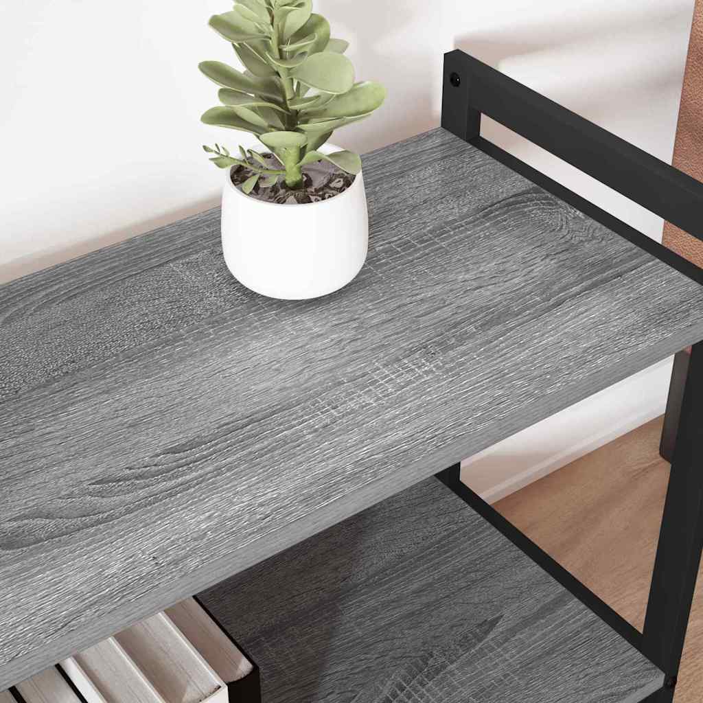Estante 80 x 30 x 50 cm derivados de madeira sonoma cinzento