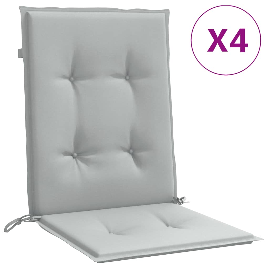 Almofadões lombares cadeiras 4pcs 100x50x4 cm mesclado tecido