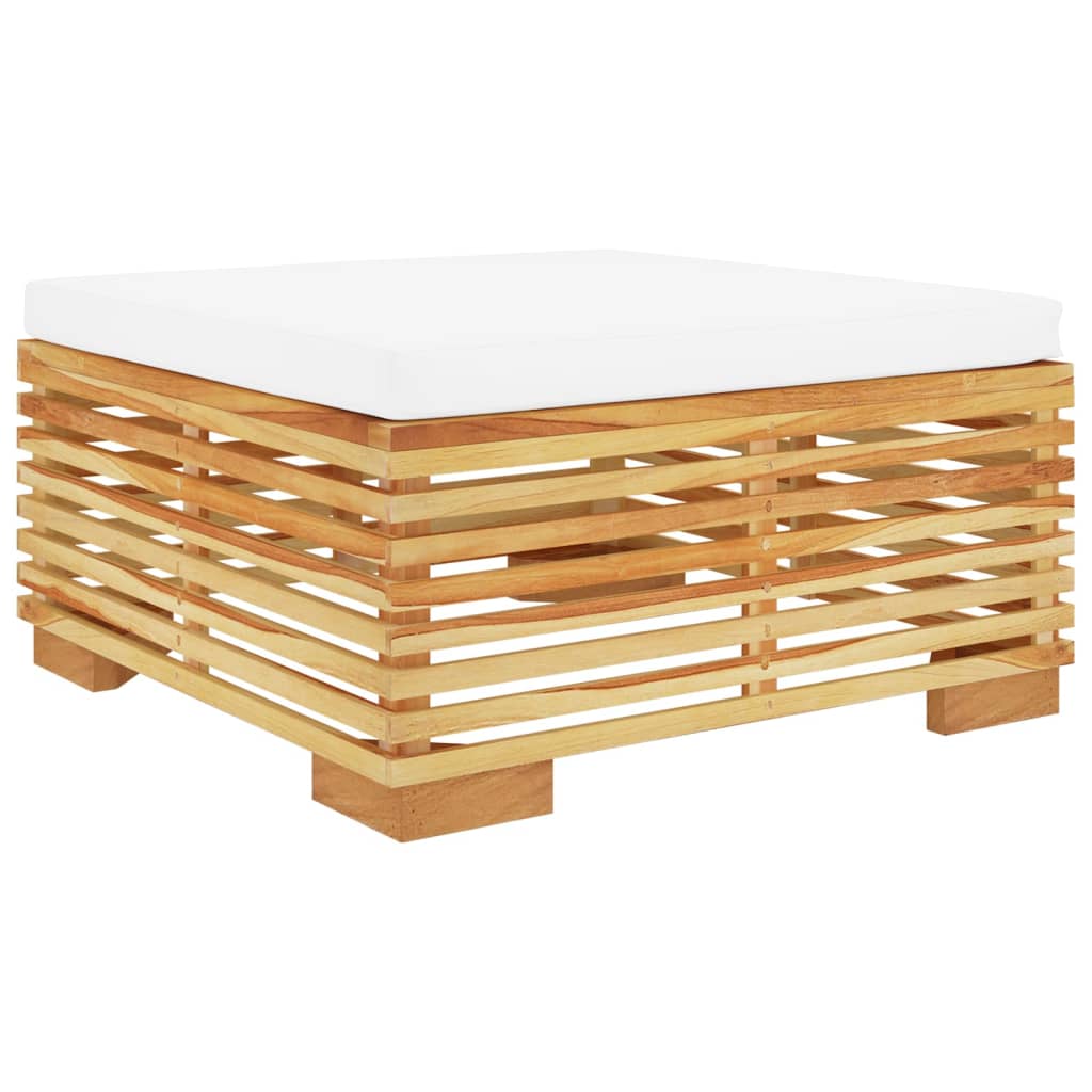 2 Pcs conjunto lounge de jardim madeira de teca maciça