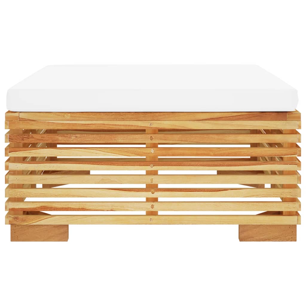 2 Pcs conjunto lounge de jardim madeira de teca maciça