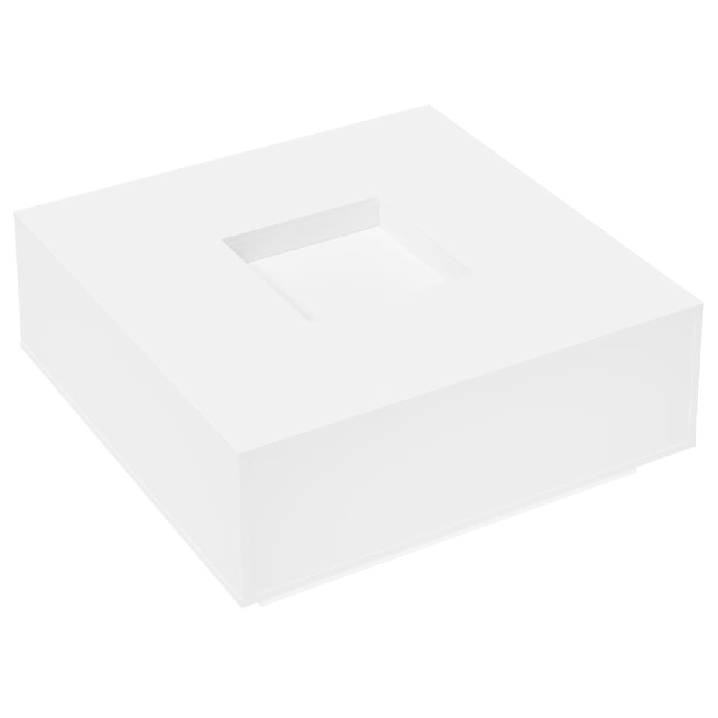 Mesa de centro 100x100x40 cm derivados de madeira branco