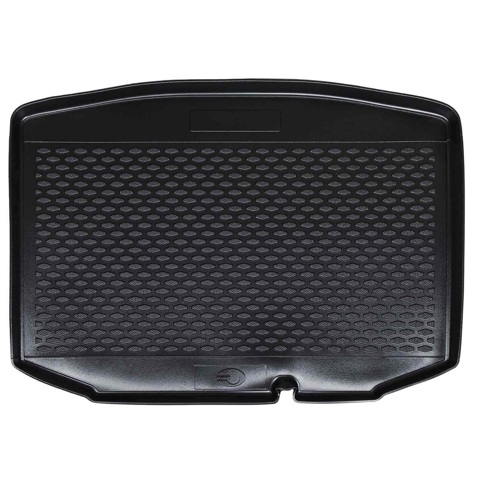 Tapete de porta-malas preto borracha