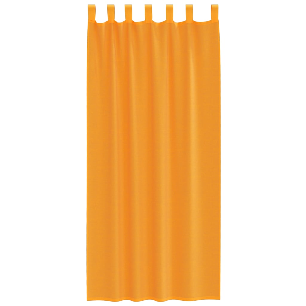 Cortinas de voile com laços 2 pcs laranja 140x225 cm