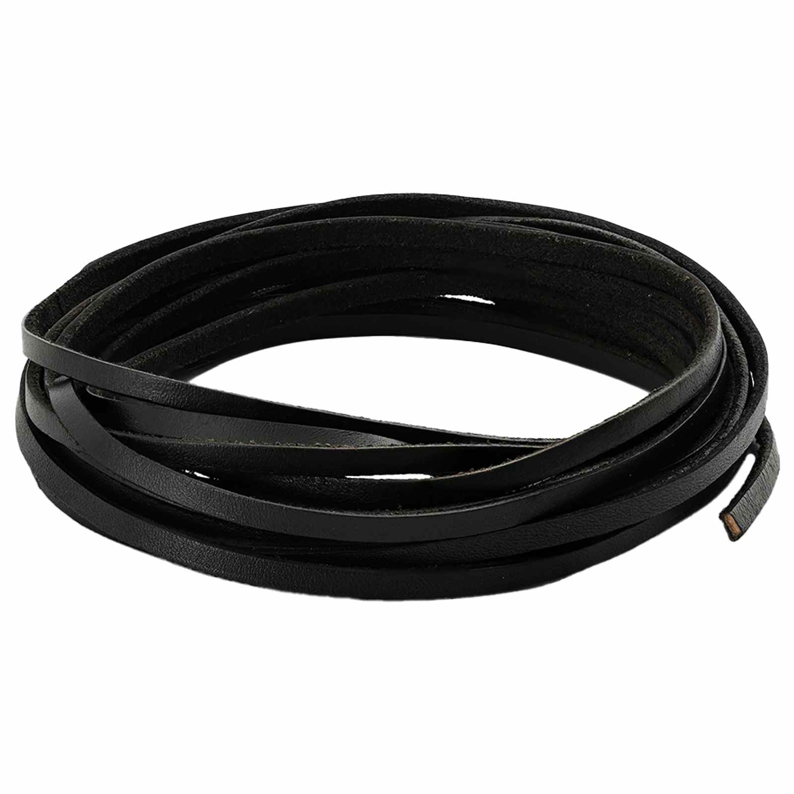Pulseira de couro preto 500 x 0,3 cm couro