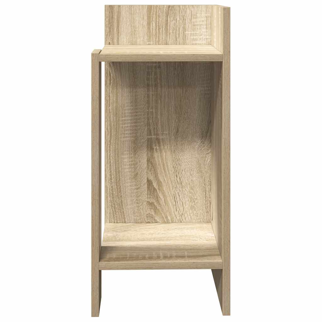 Mesas laterais 2 pcs c/ prateleira 110x50x103cm carvalho sonoma