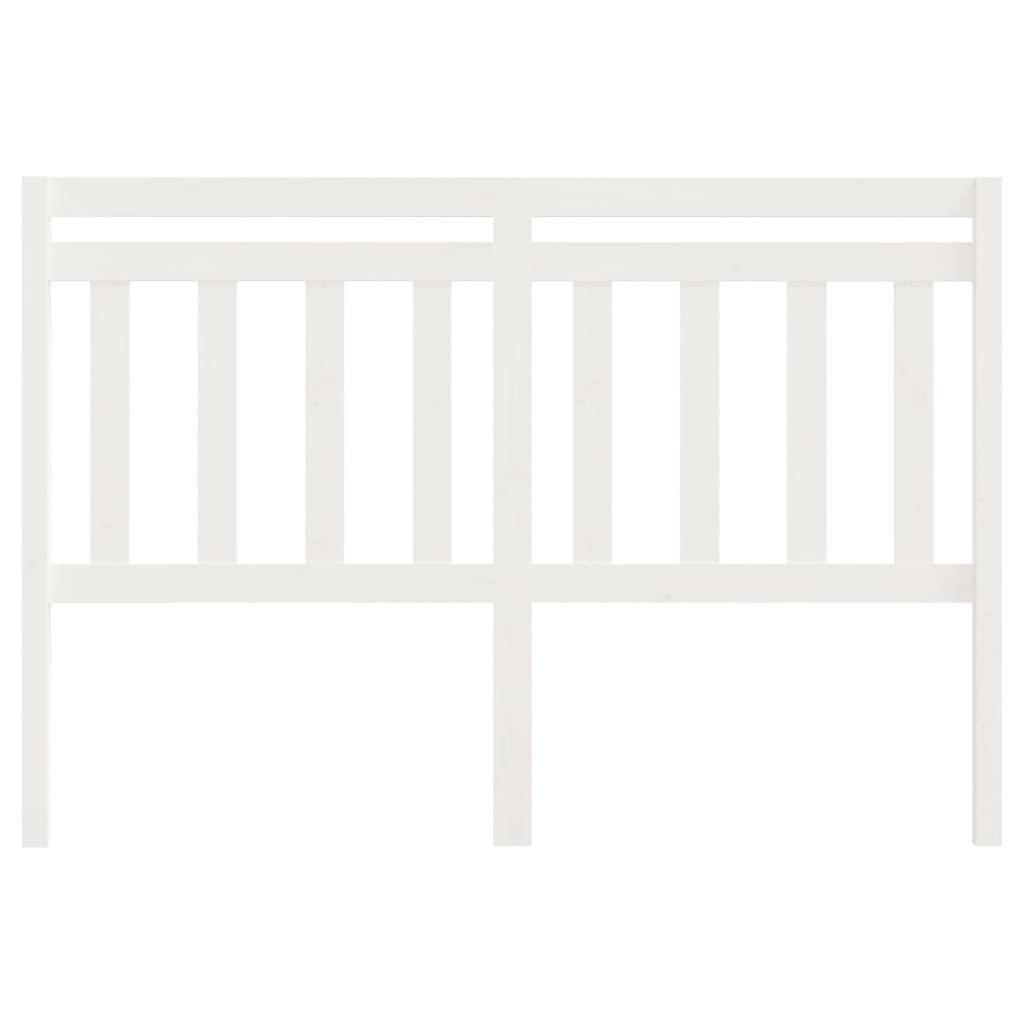 Cabeceira de cama 146x4x100 cm pinho maciço branco