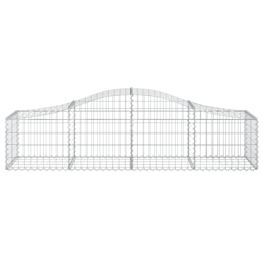 Cestos gabião arqueados 18pcs 200x50x40/60 cm ferro galvanizado