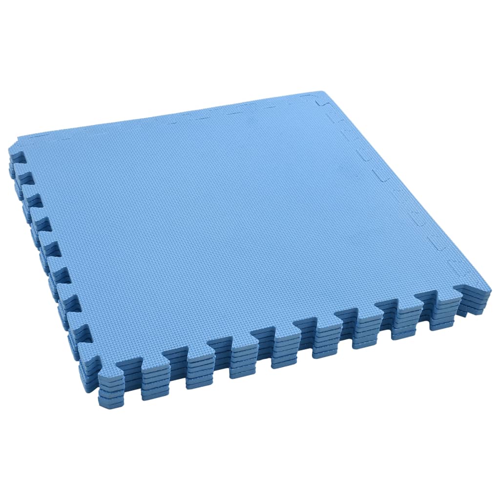Tapetes de chão 6 pcs 2,16 ㎡ espuma de eva azul