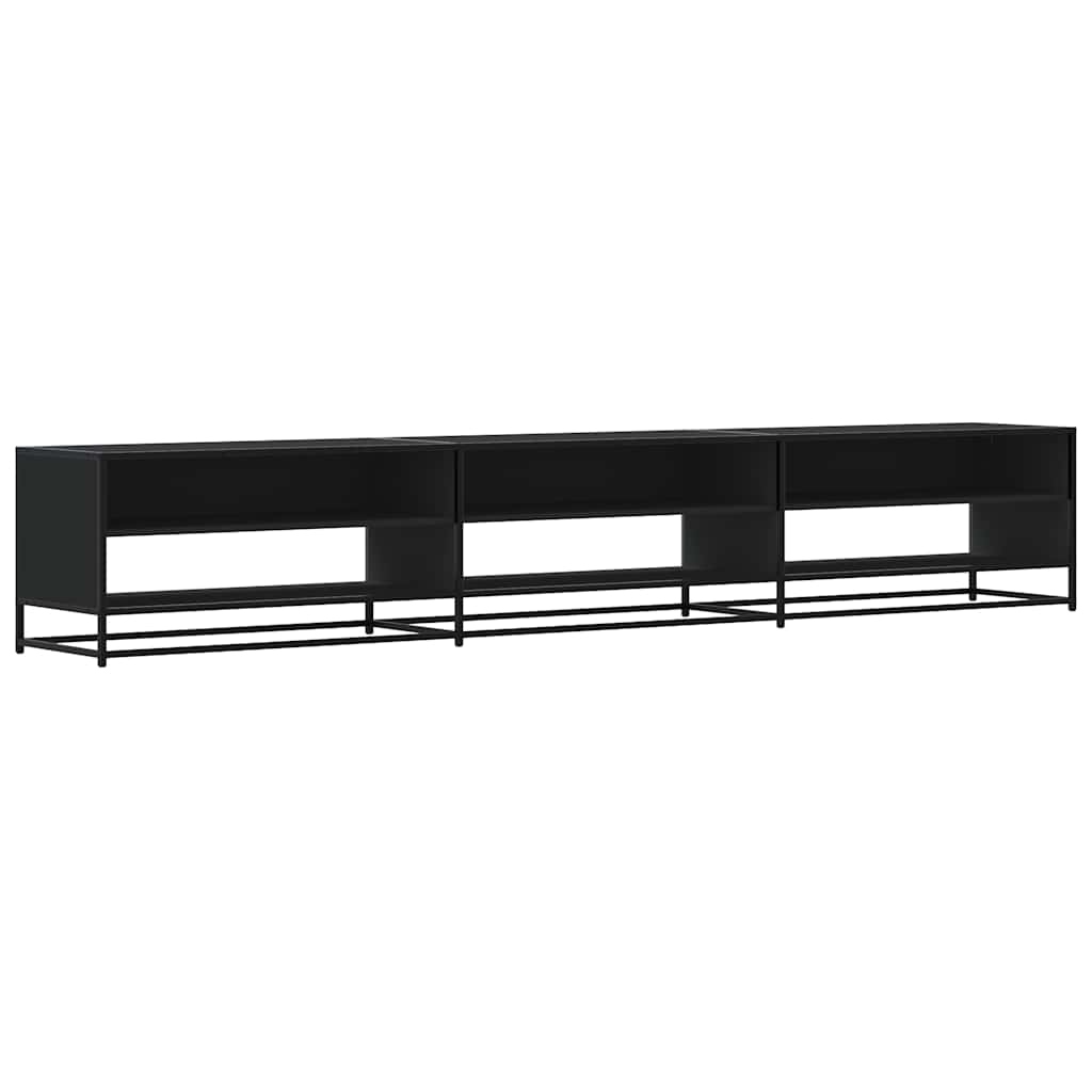 Móvel de TV 270x40x46 cm derivados de madeira preto