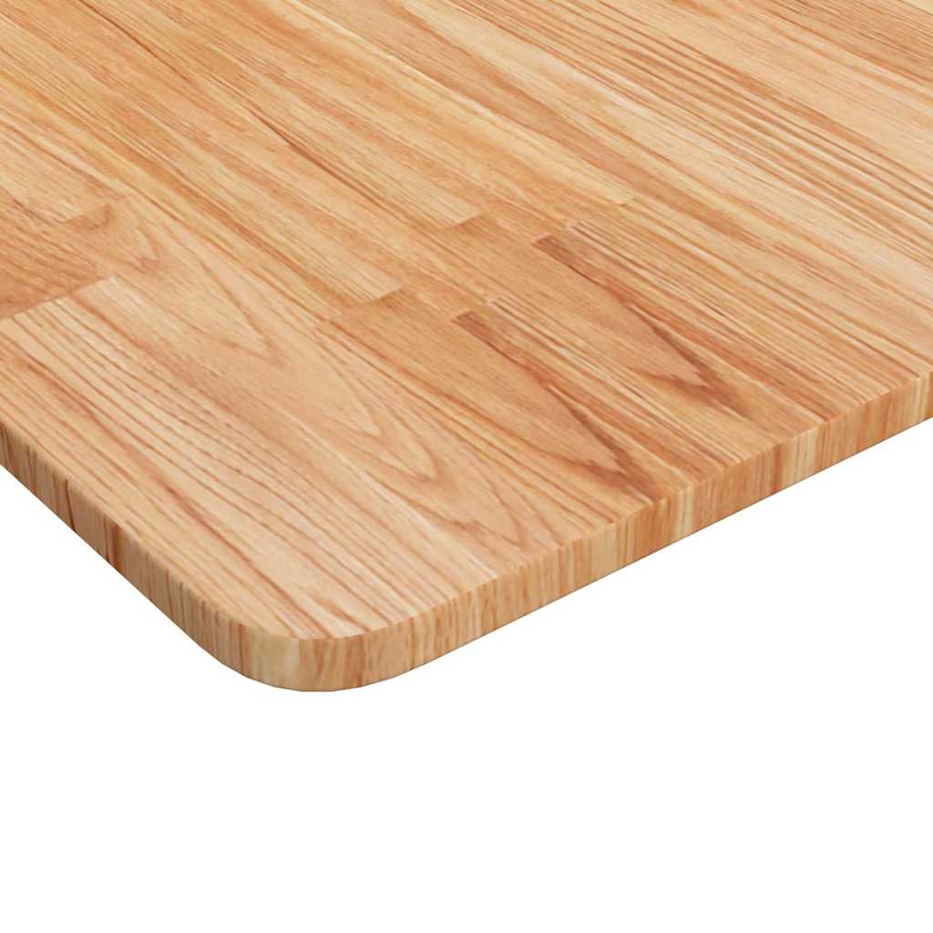 Tampo mesa quadrado 40x40x1,5cm carvalho tratado castanho-claro