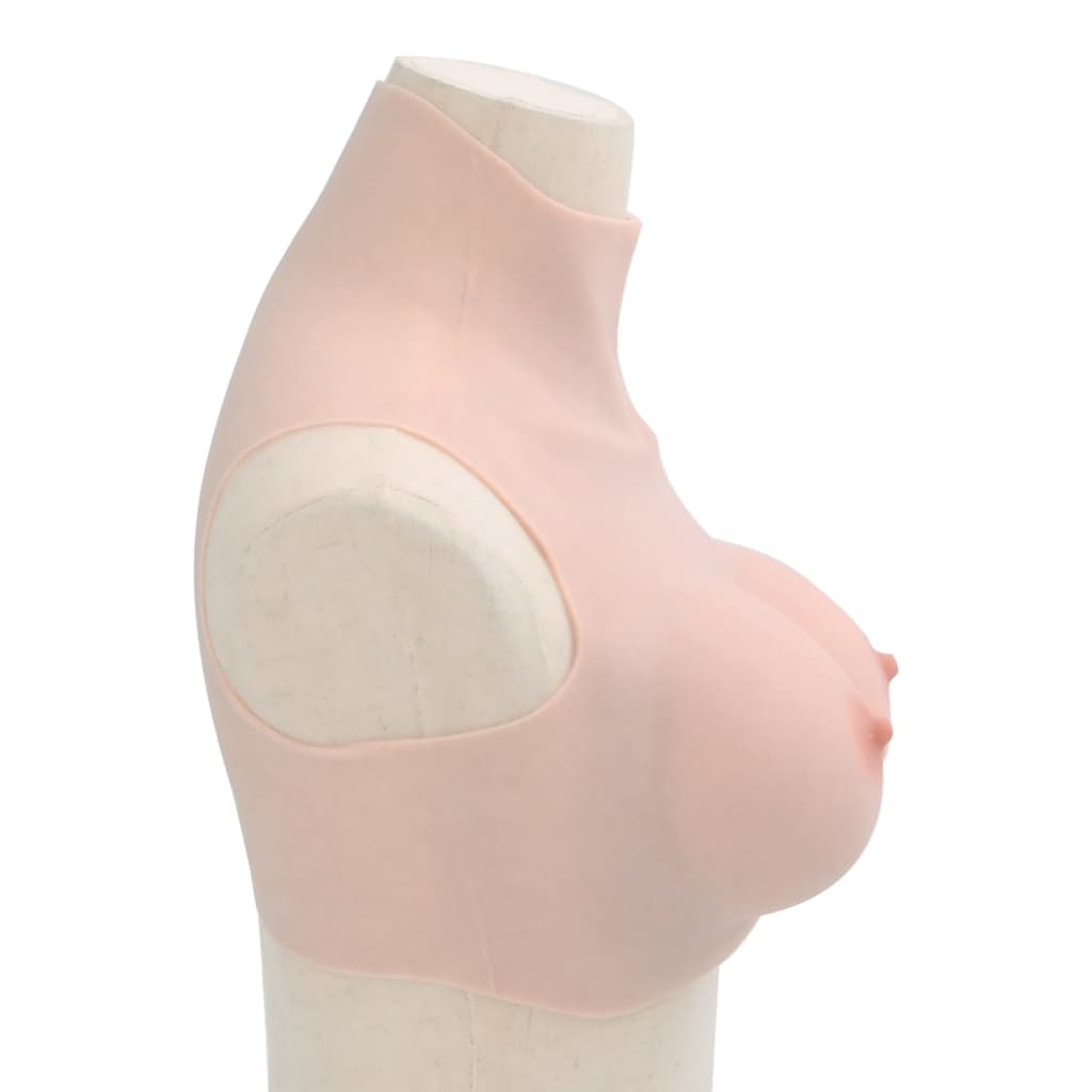 Peitoral de silicone caucasiano copa e