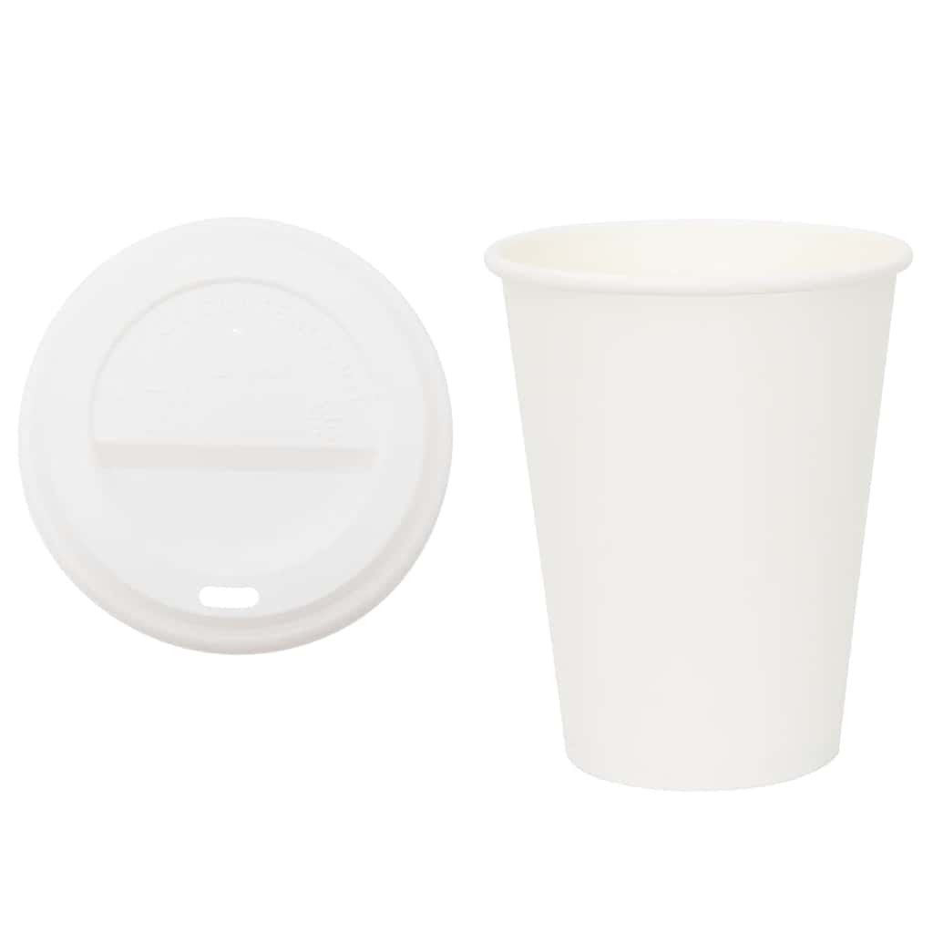 Copos de café de papel com tampas 1000 pcs 12oz 300ml