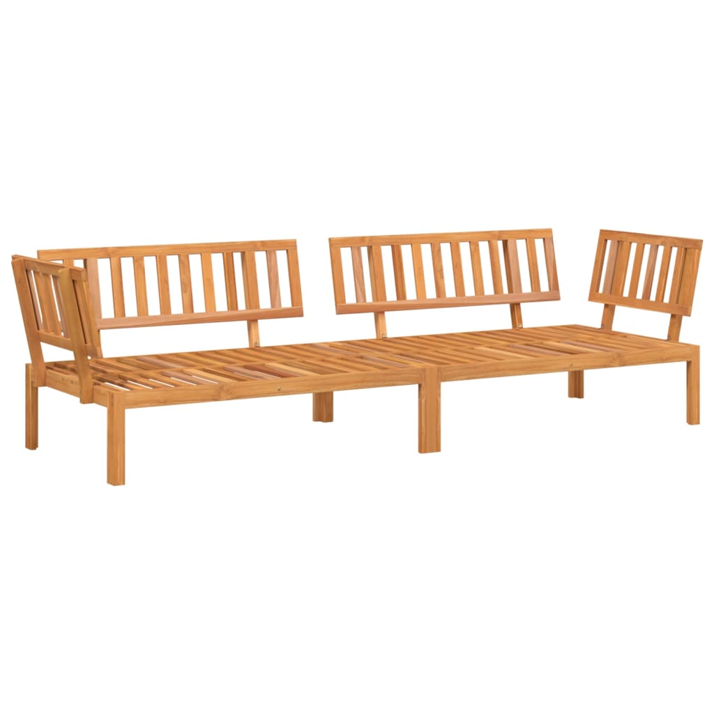 Sofás de canto paletes 2 pcs p/ jardim madeira de acácia maciça