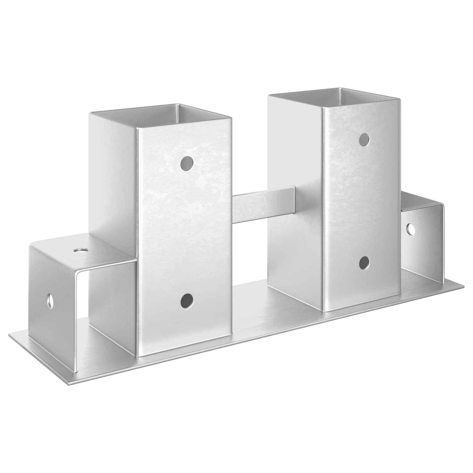 Ajuda para empilhamento de lenha 12 pcs prateado 34 x 10 x 15 cm aço