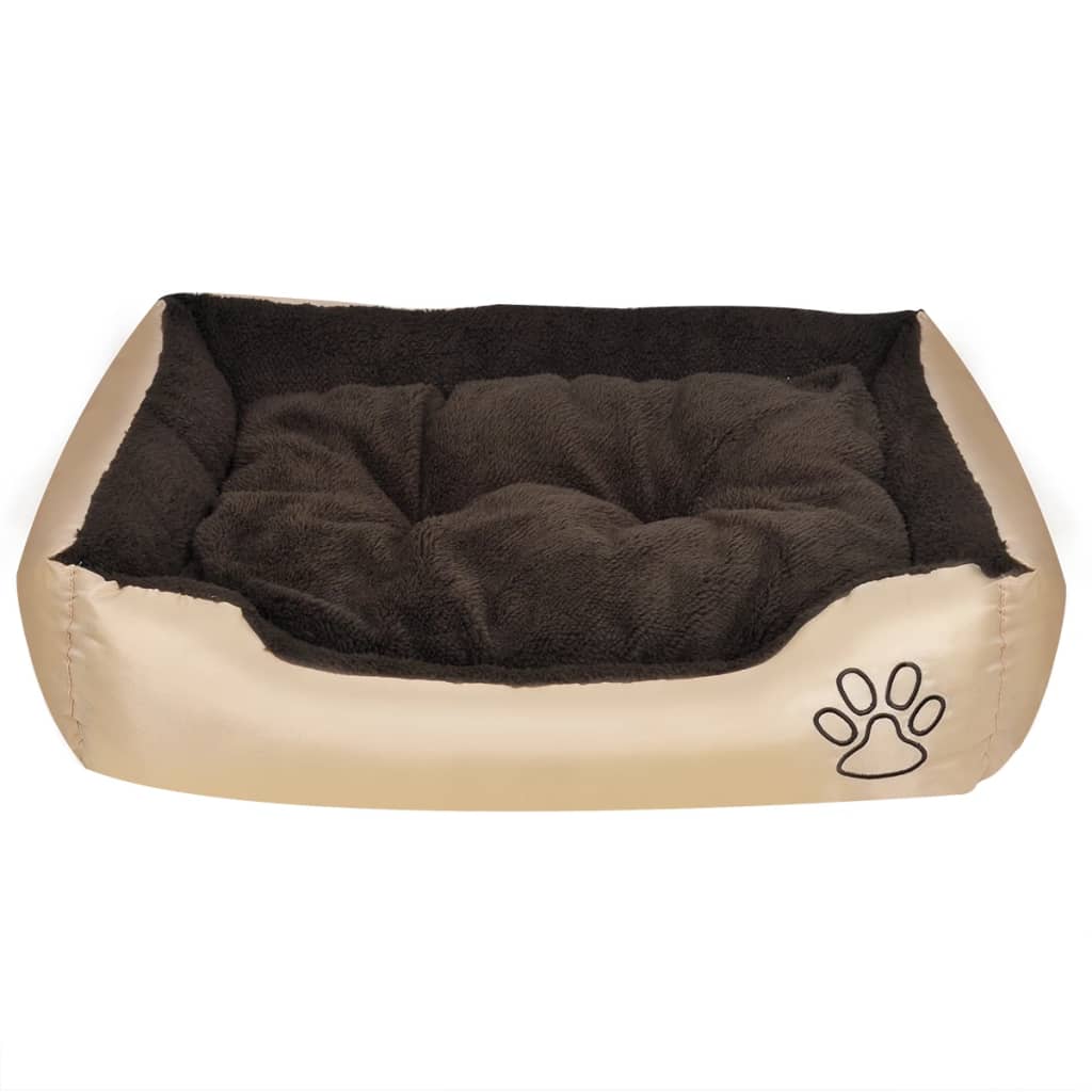Cama para cão bege e castanho xxl