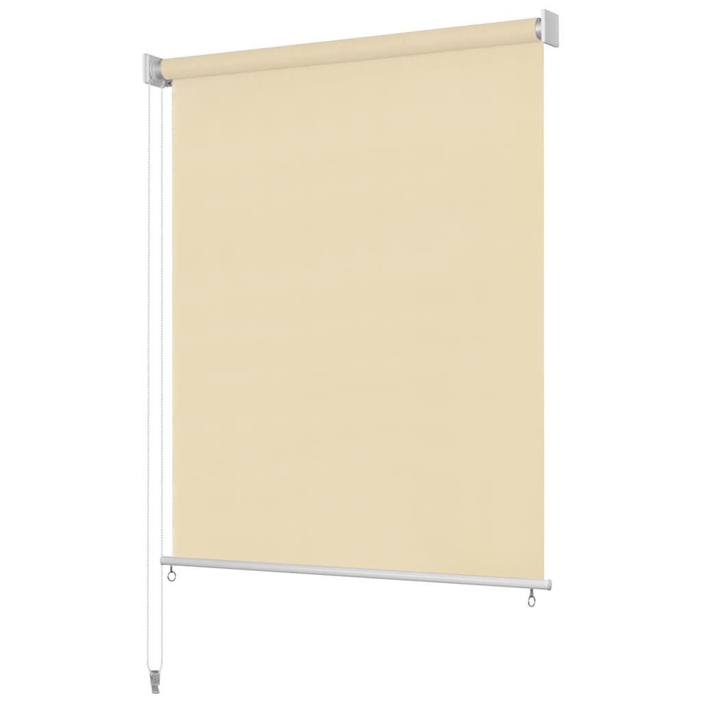 Estore de rolo para exterior 145 (l) x 230 (a) cm creme