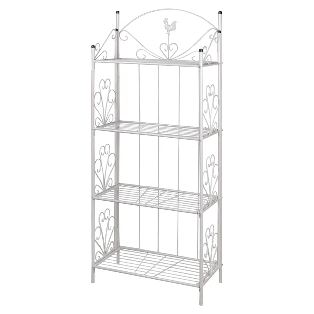 Suporte quadrado para planta / branco