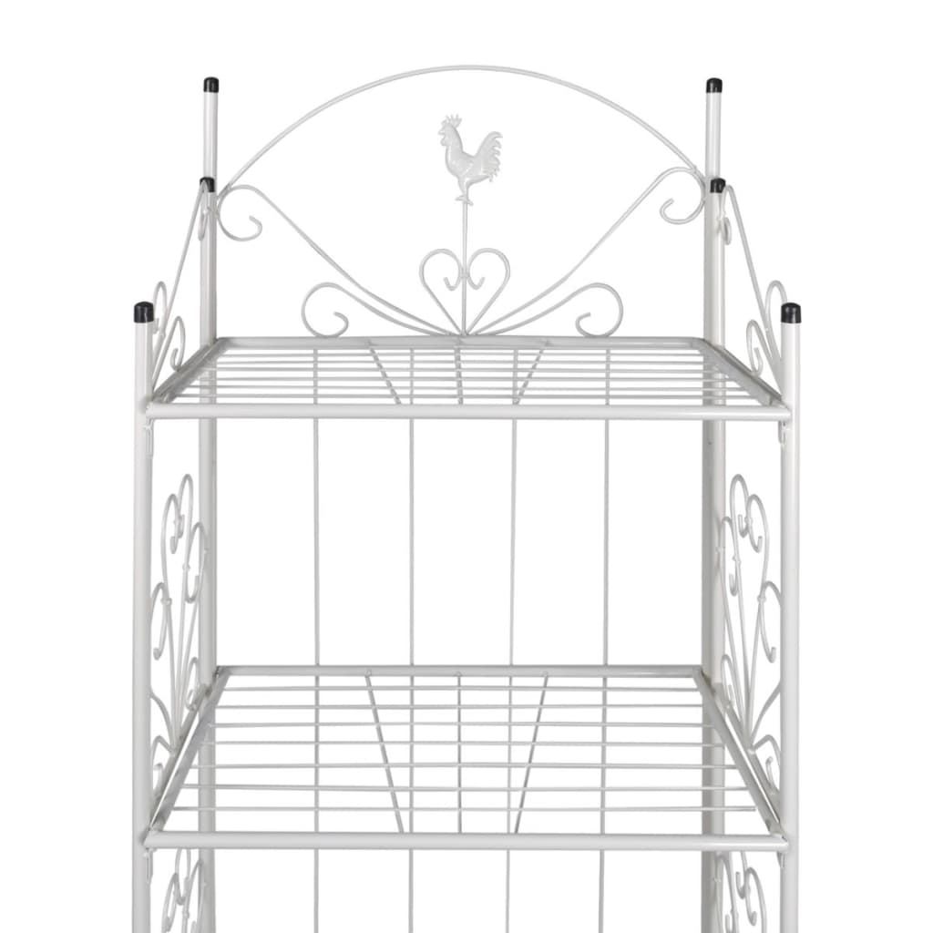 Suporte quadrado para planta / branco
