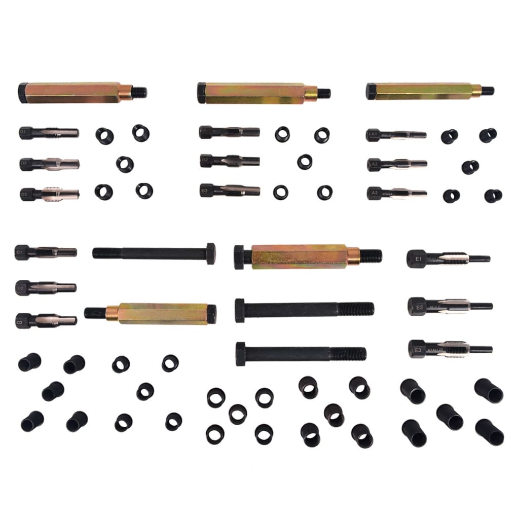 Kit reparação velas de incandescência 63 pcs m8 m9 m10 m12