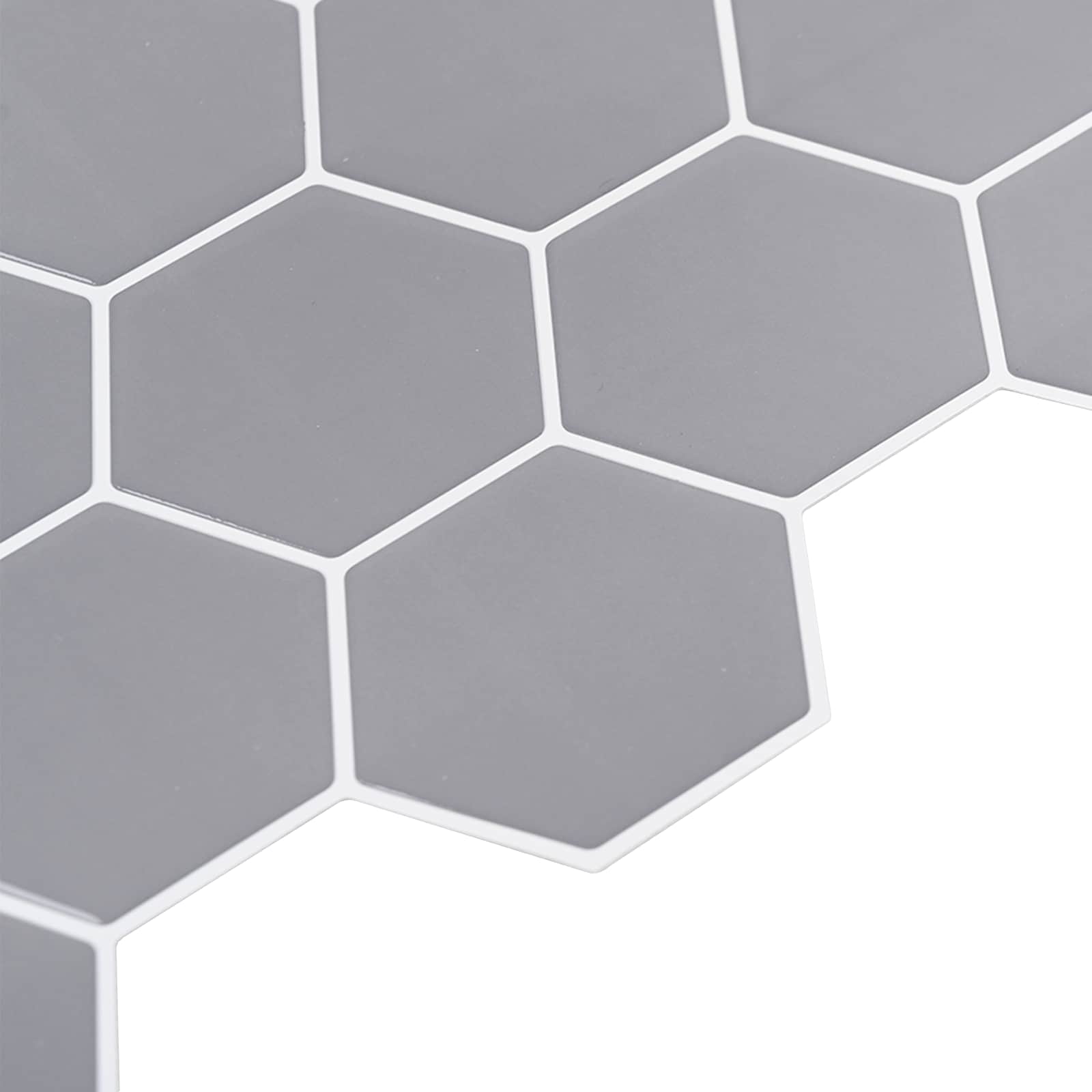 Azulejo hexagonal 50 unid. cinzento 30 x 30 cm