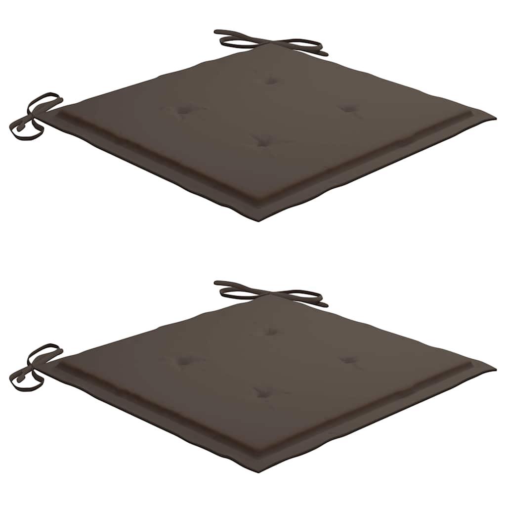 Cadeiras exterior dobráveis c/ almofadões 2 pcs acácia maciça